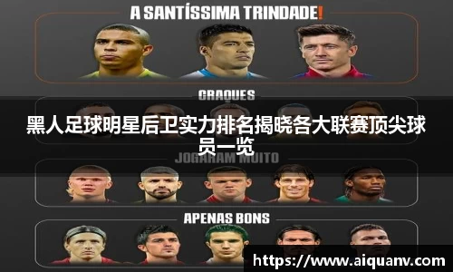 黑人足球明星后卫实力排名揭晓各大联赛顶尖球员一览